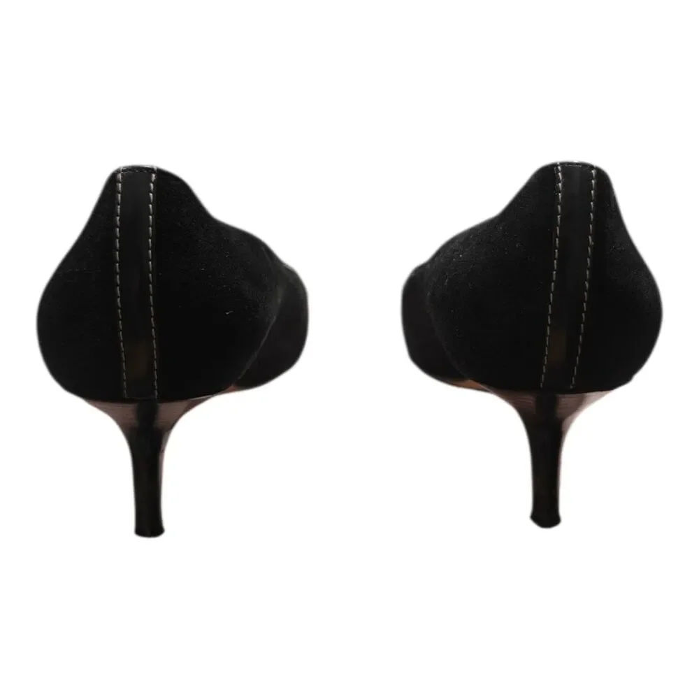 KATE SPADE Black Suede Pointy Toe Pumps Size 9.5M